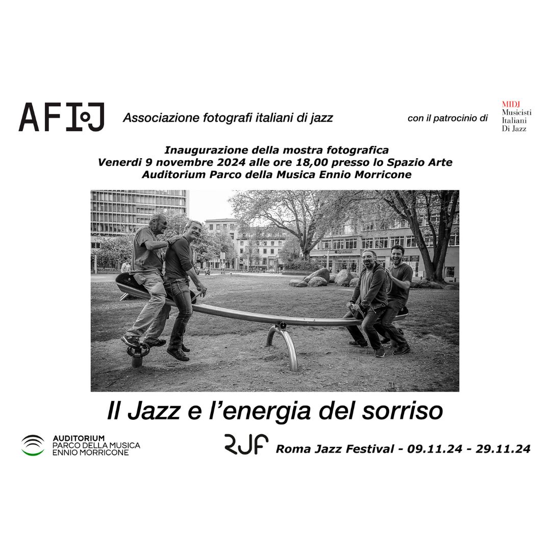 Scopri di più sull'articolo 09/11 inaugurazione “Il Jazz e l’energia del sorriso”- AuditoriumArte, Roma