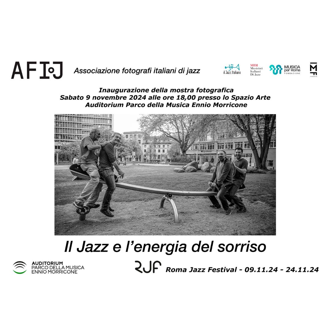 Scopri di più sull'articolo 09/11 inaugurazione “Il Jazz e l’energia del sorriso”- AuditoriumArte, Roma